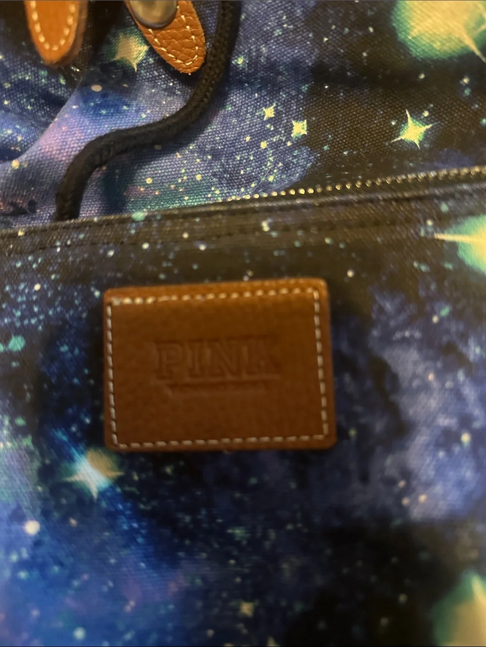 Galaxy Print pink by Victoria secret backpack - Picture 3 of 4